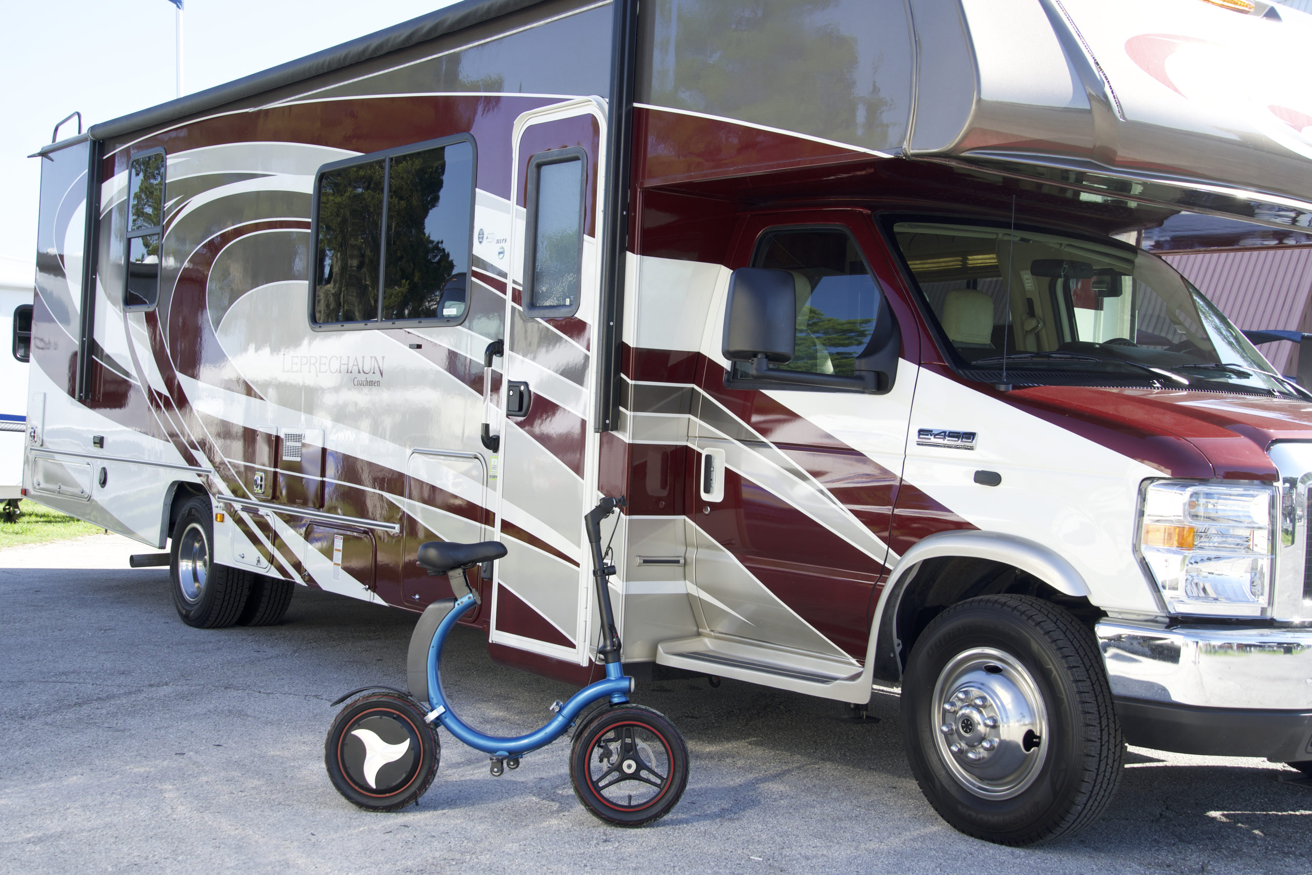 RV with electric bike